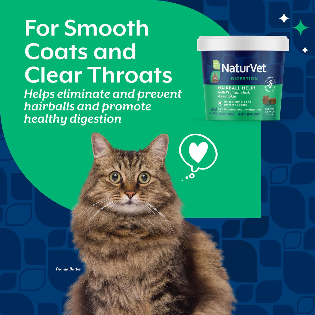 Hairball Aid Supplement for Cats Plus Pumpkin 60 Soft Chews A80720