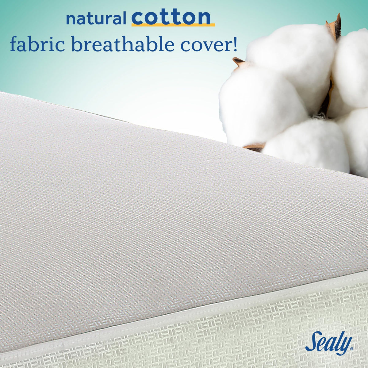 2 Stage Breathable Cooling Foam Cotton Crib Mattress H94106