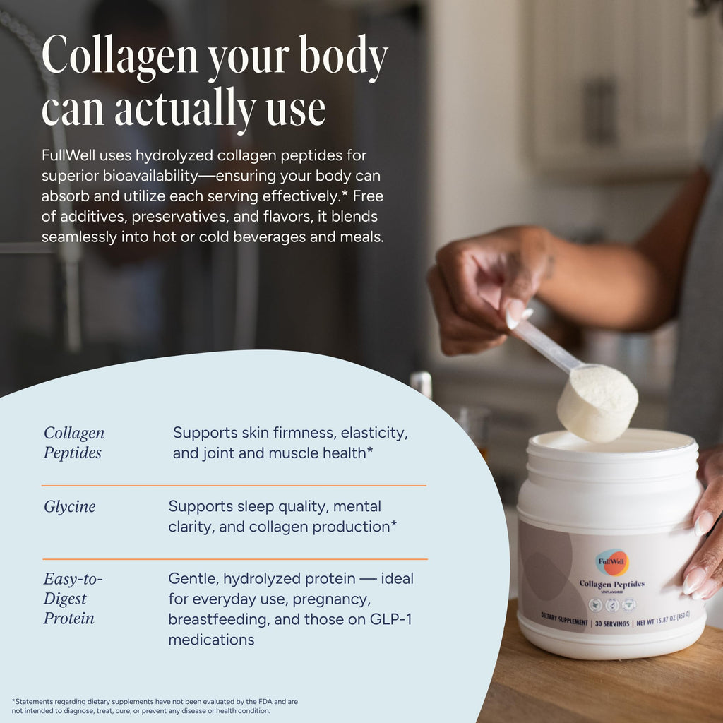Unflavored Collagen Peptides Powder 15.87 oz W123