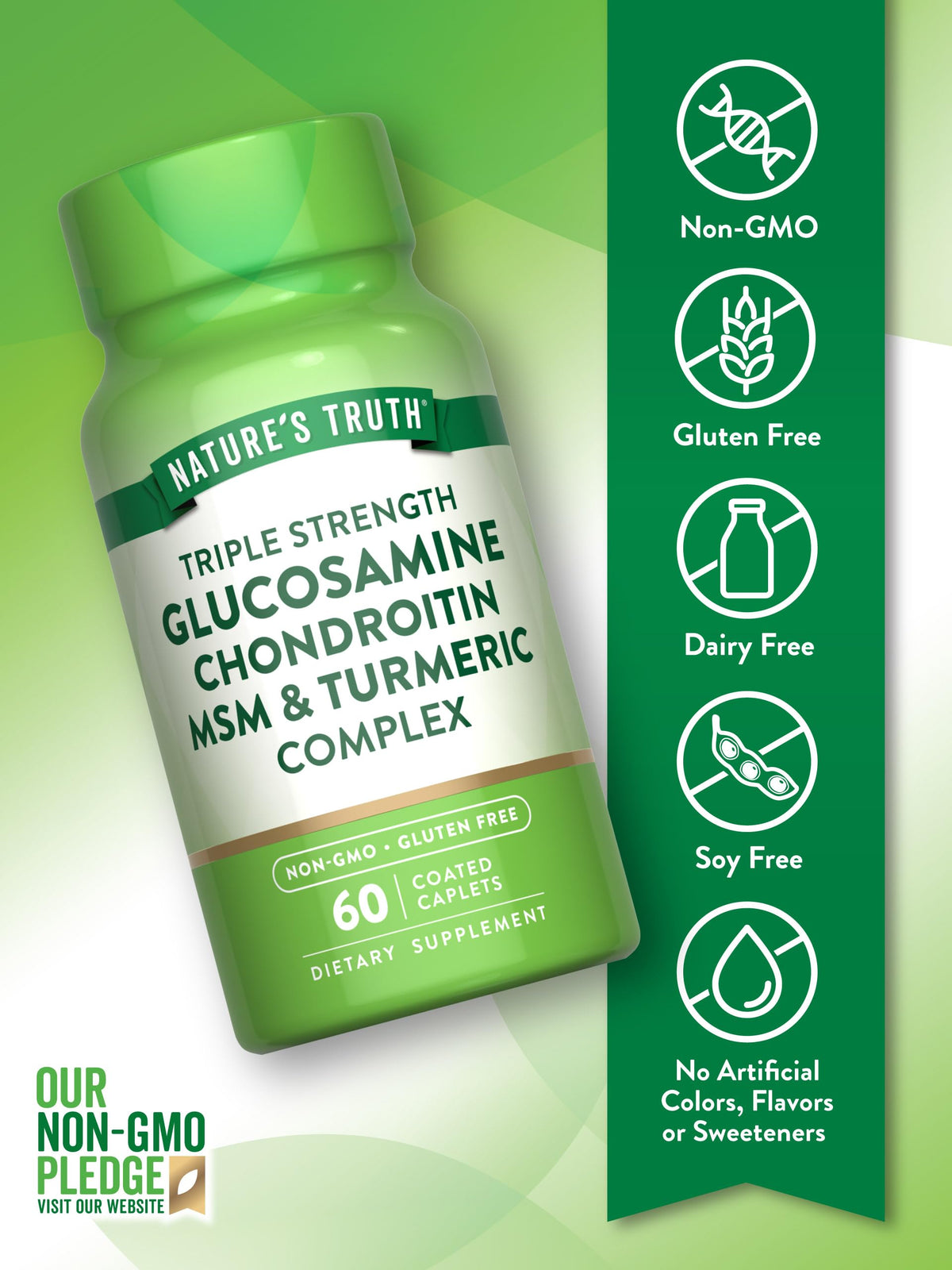 Glucosamine Chondroitin MSM Complex 60 Caplets W415469