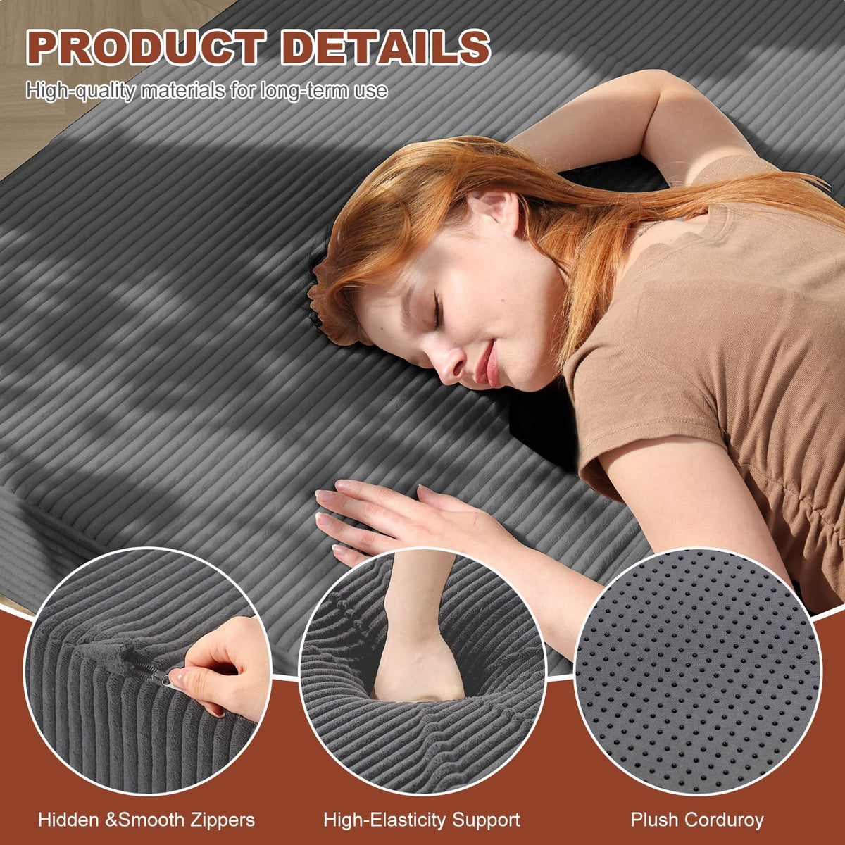 6-Inch Tri-Fold Foldable Mattress M200403