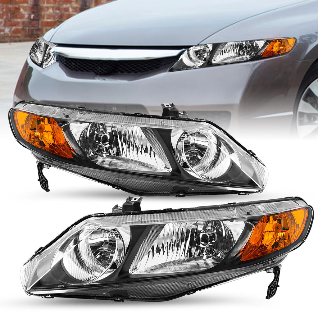 Headlight Assembly Set Driver & Passenger Side M67091