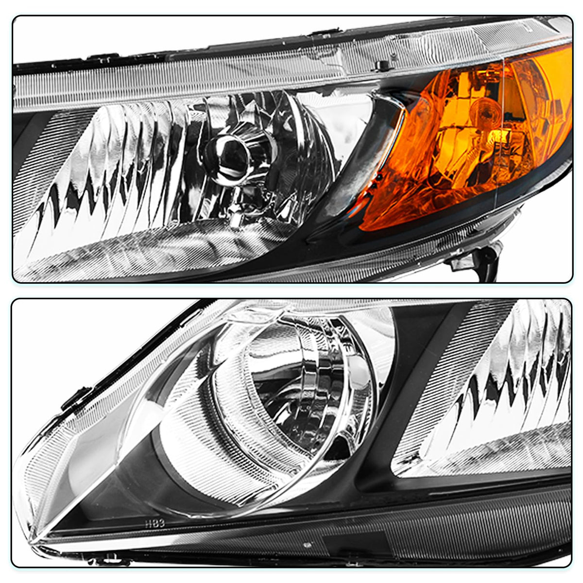 Headlight Assembly Set Driver & Passenger Side M67091