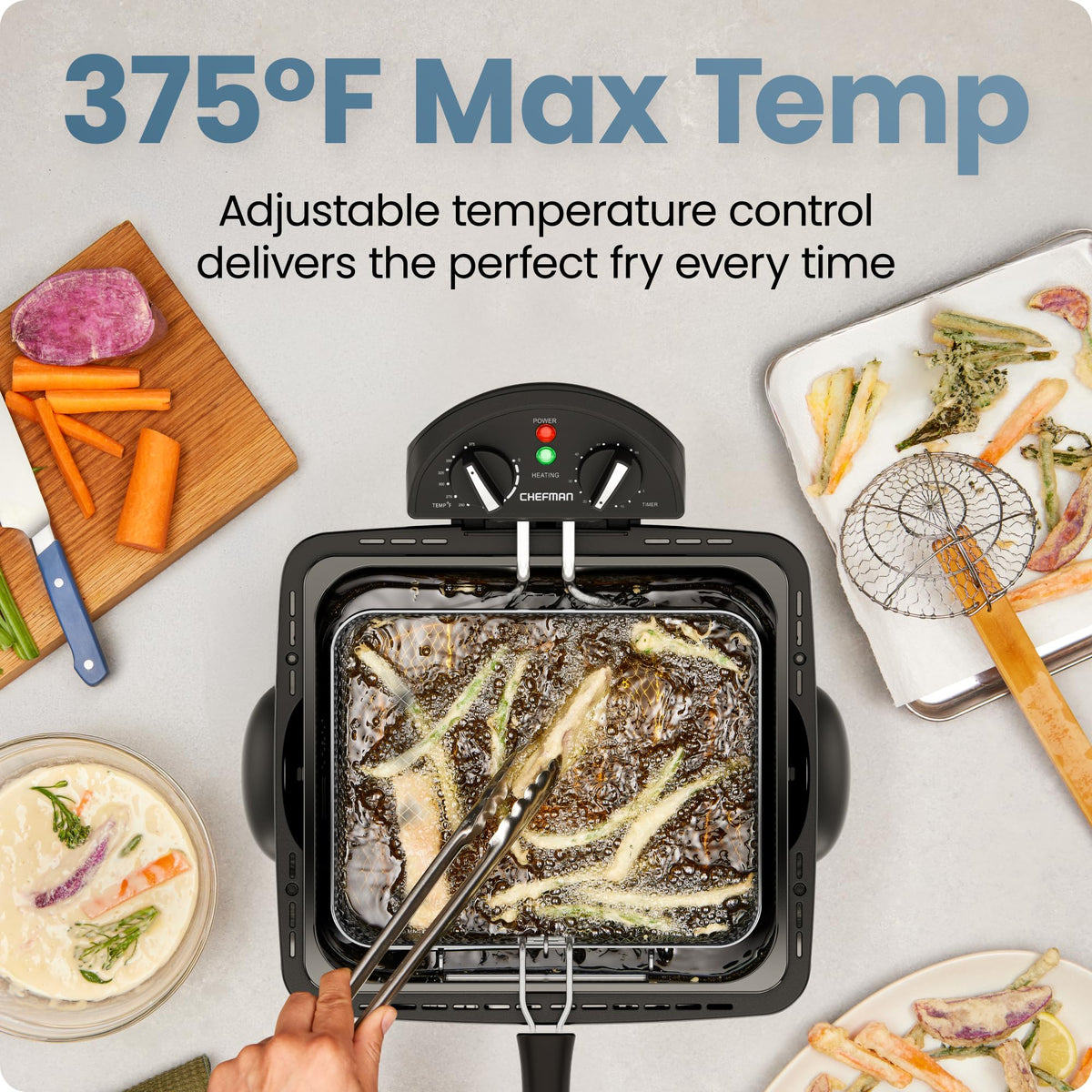 4.5 Liter Stainless Steel Deep Fryer with Basket Strainer G4044