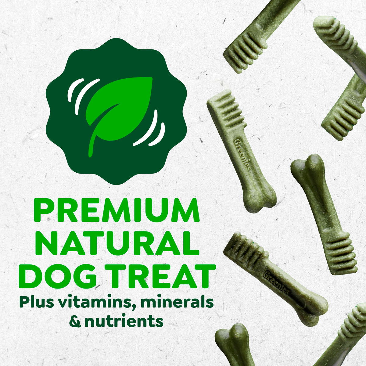Large Natural Dental Dog Treats, 24 Count I318