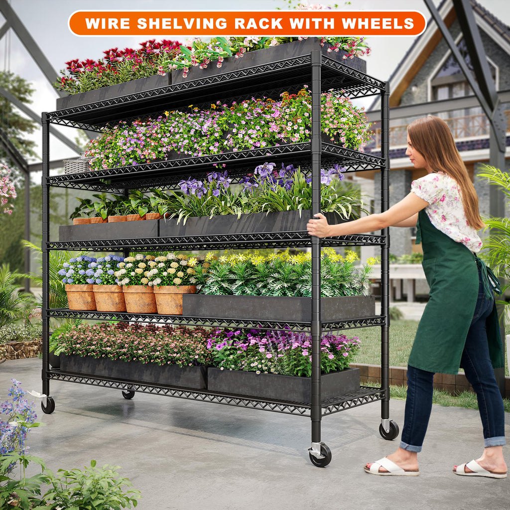 85.7" 5-Tier Adjustable Garage Shelving G5618