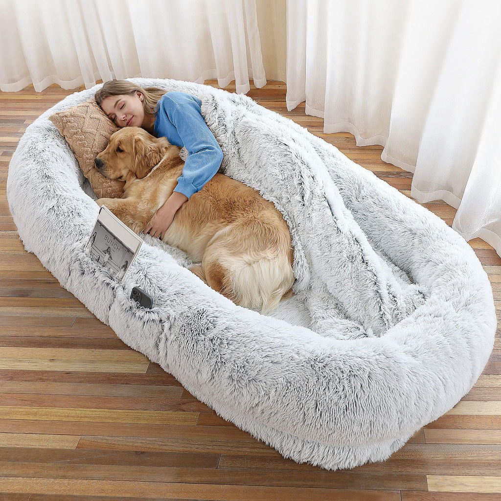 Grey Human Dog Bed J1013