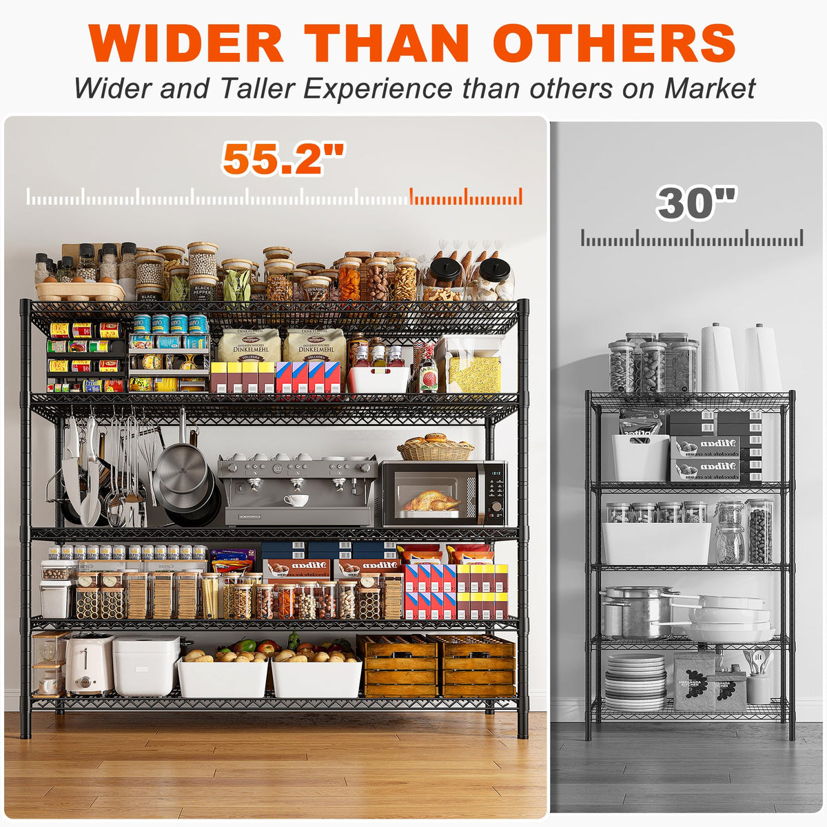 85.7" 5-Tier Adjustable Garage Shelving G5618