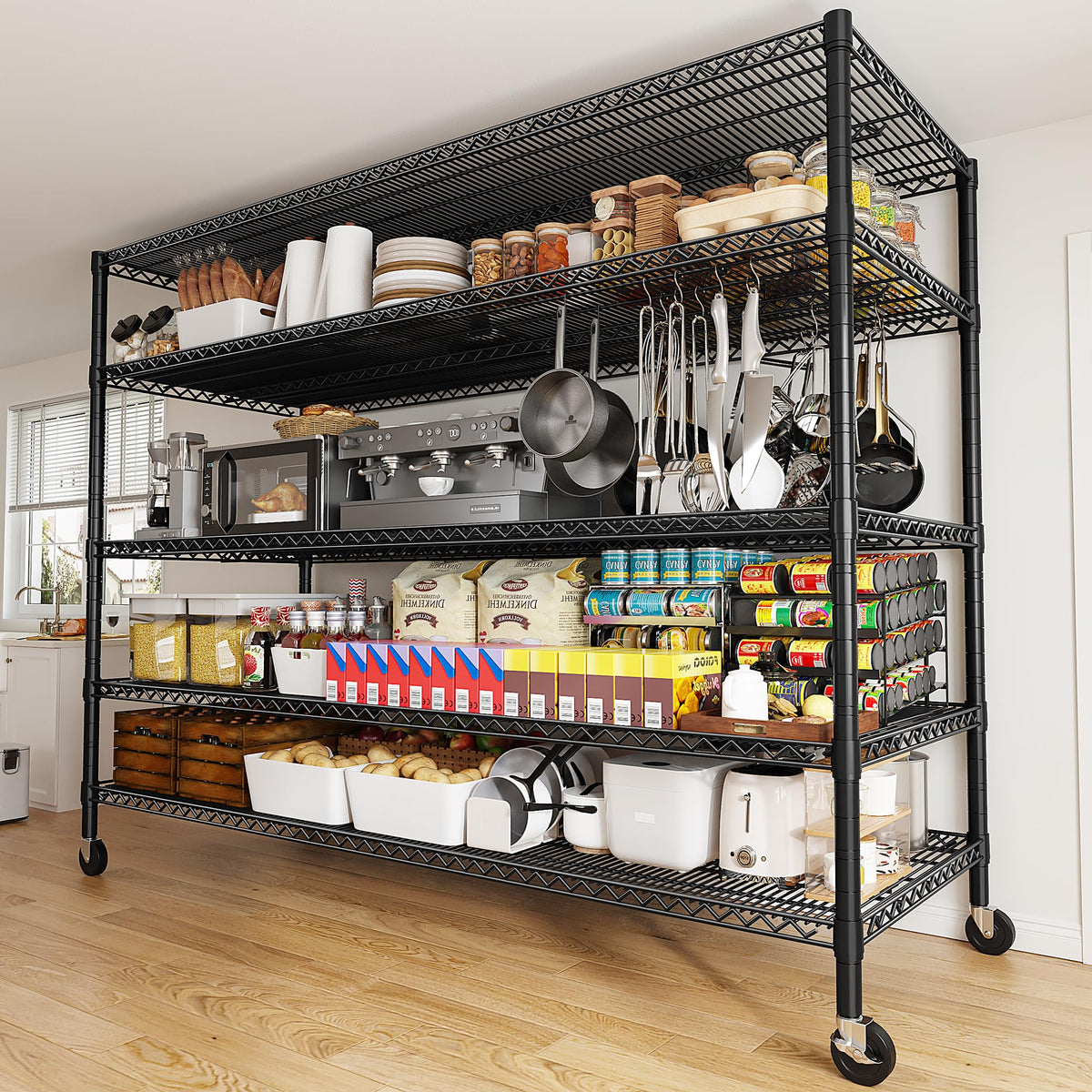 85.7" 5-Tier Adjustable Garage Shelving G5618