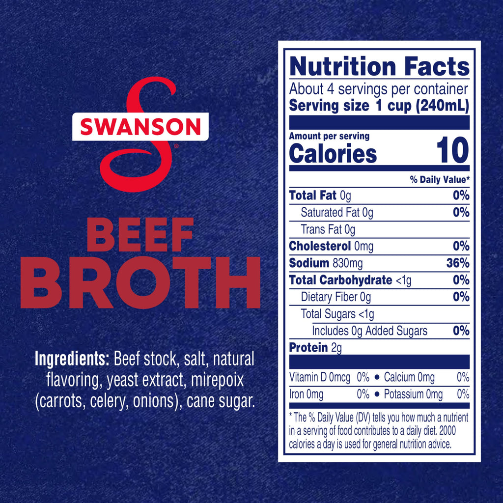 Beef Broth 32 oz Carton Y296754